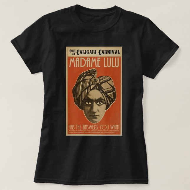 Geschenke für Männer Asoue Poster Madame Lulu T-Shirt (Design vorne)