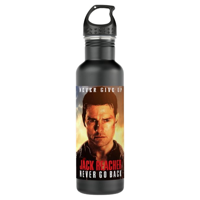 Geschenke für Männer Jack Reacher Video-Film Serie Edelstahlflasche (Vorderseite)