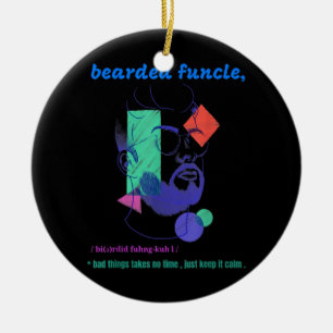 Geschenke für Männer mit Bart Onkel Männer  Keramik Ornament