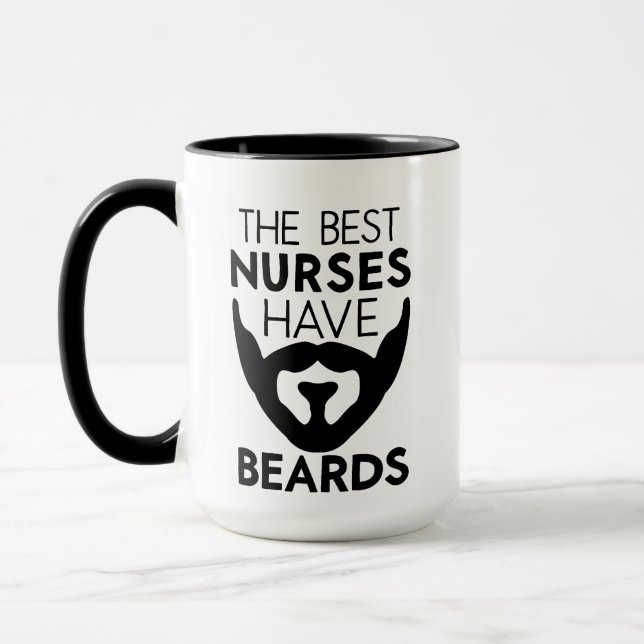 Geschenke für männliche Krankenpfleger, Bärtiger K Tasse (Links)