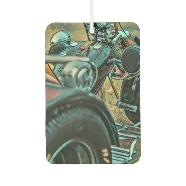 Geschenke für Motorradfahrer Autolufterfrischer (Vorderseite)