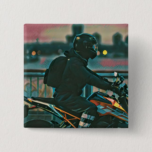 Geschenke für Motorradfahrer Button (Vorderseite)