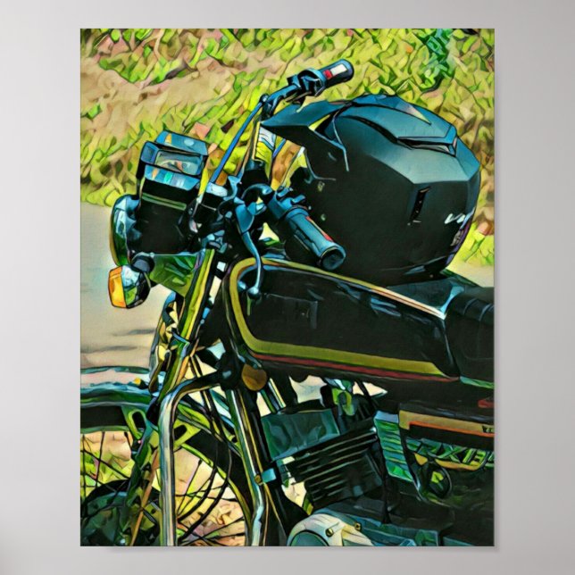 Geschenke für Motorradfahrer Poster (Vorne)