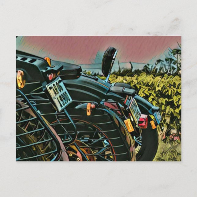 Geschenke für Motorradfahrer Postkarte (Vorderseite)