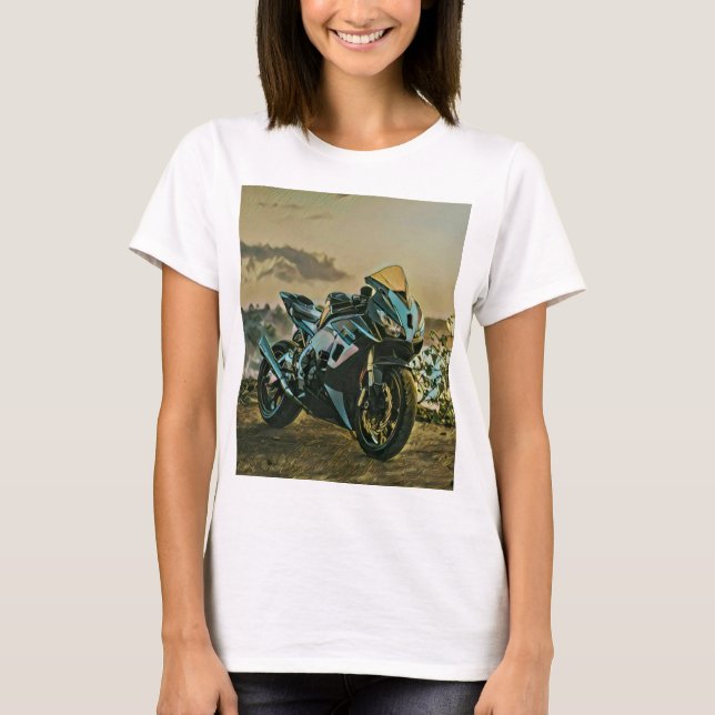 Geschenke für Motorradfahrer T-Shirt (Vorderseite)