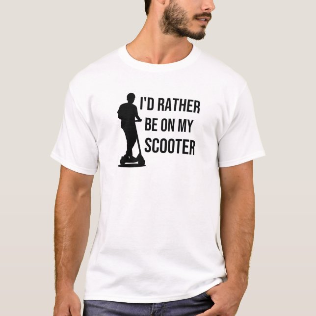 Geschenke für Motorroller| Stunt Scooter T-Shirt (Vorderseite)
