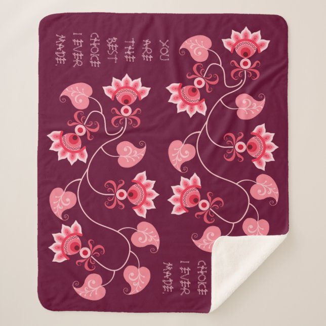 GESCHENKE FÜR NEUJAHR, GEBURTSTAG, VALENTINE, WEDD SHERPADECKE (Vorderseite)