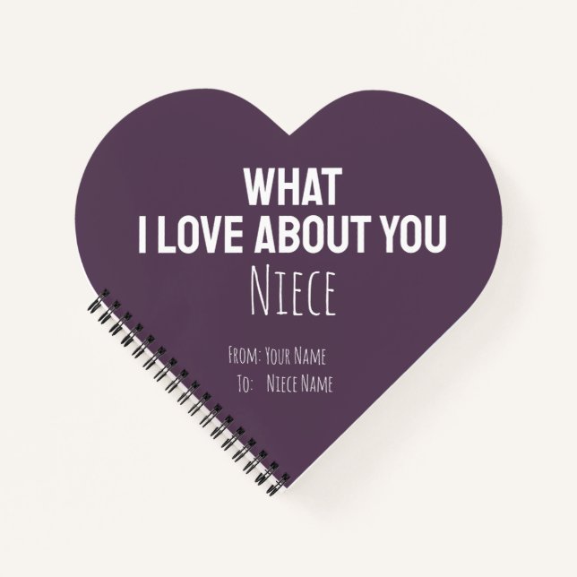 Geschenke für Nichten Süße Kinder Rosa Herzen Für  Notizbuch (Vorderseite)