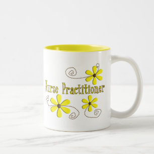 Geschenke für Nurse Practitioner mit Gänseblümchen Zweifarbige Tasse