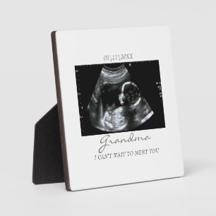 Geschenke für Oma Sonogram Baby Foto Fotoplatte
