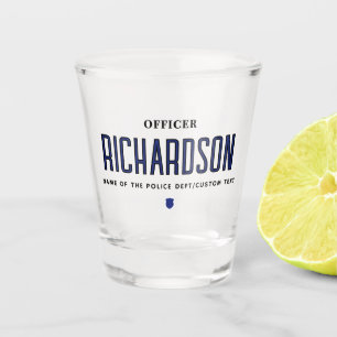 Geschenke für personalisierte Polizeibeamte auf de Schnapsglas