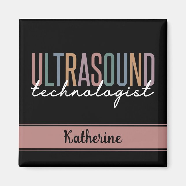 Geschenke für personalisierte Ultraschalltechniker Magnet (Vorne)