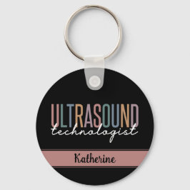 Geschenke für personalisierte Ultraschalltechniker Schlüsselanhänger
