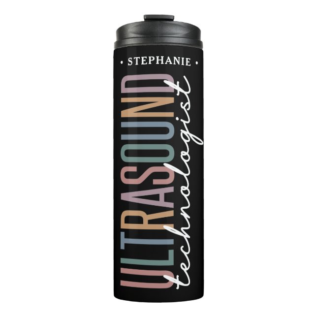 Geschenke für personalisierte Ultraschalltechniker Thermosbecher (Vorderseite)