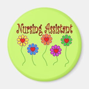 Geschenke für Pflegeassistenten - Blumendesign Magnet