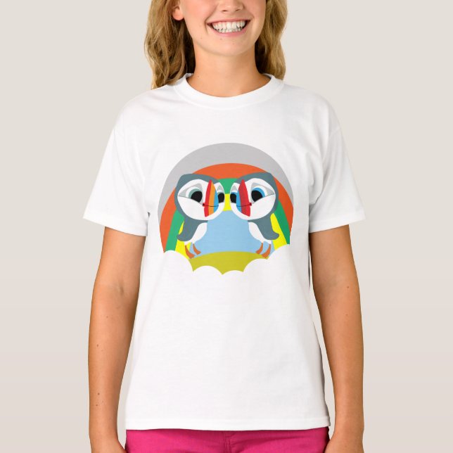 Geschenke für Puffins vor der Schule | Liebe Puffi T-Shirt (Vorderseite)
