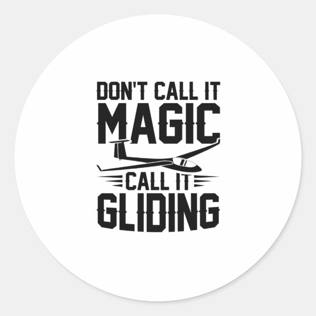 Geschenke für Segelflieger Runder Aufkleber (Vorderseite)