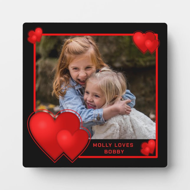 Geschenke für Sisters machen die besten Freunde Fotoplatte (Vorderseite)