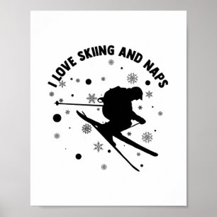 Geschenke für Skifahrer   Skipiste Apres-Ski Poster