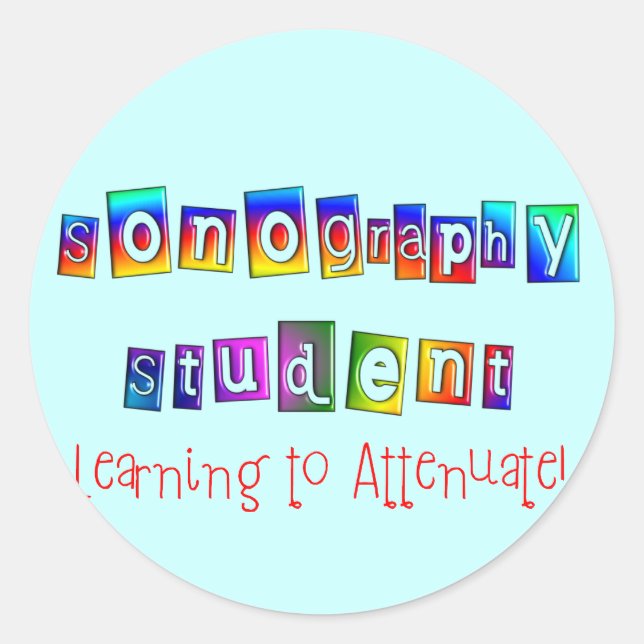 Geschenke für Sonographie Runder Aufkleber (Vorderseite)