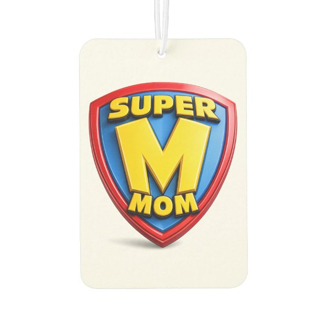 Geschenke für Super-Mütter Autolufterfrischer (Rückseite)