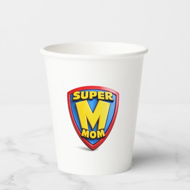 Geschenke für Super-Mütter Pappbecher (Vorderseite)