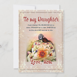 Geschenke für Töchter   Brief an meine Tochter von Einladung