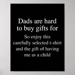 Geschenke für Vater, die für einen sonnigen Vater  Poster