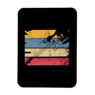 Geschenke für Vintage-Elektrogitarre Funk-Musiklie Magnet