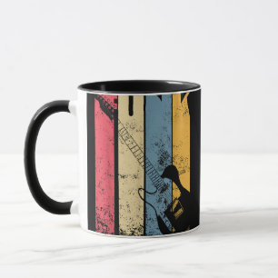 Geschenke für Vintage-Elektrogitarre Funk-Musiklie Tasse
