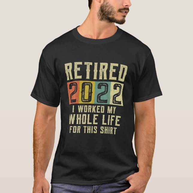 Geschenke für Vintage Rentner 2022 T-Shirt (Vorderseite)