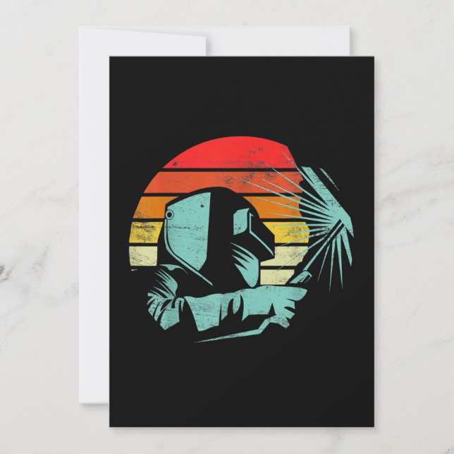 Geschenke für Vintage Schweißhelme-Silhouette | Sc Ankündigung (Vorderseite)