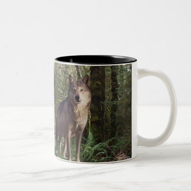 Geschenke für Waldtiere Zweifarbige Tasse (Rechts)