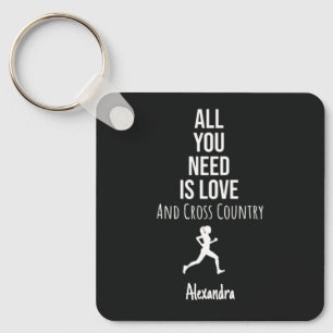 Geschenke für XC-Läufer Benutzerdefinierte Cross C Schlüsselanhänger