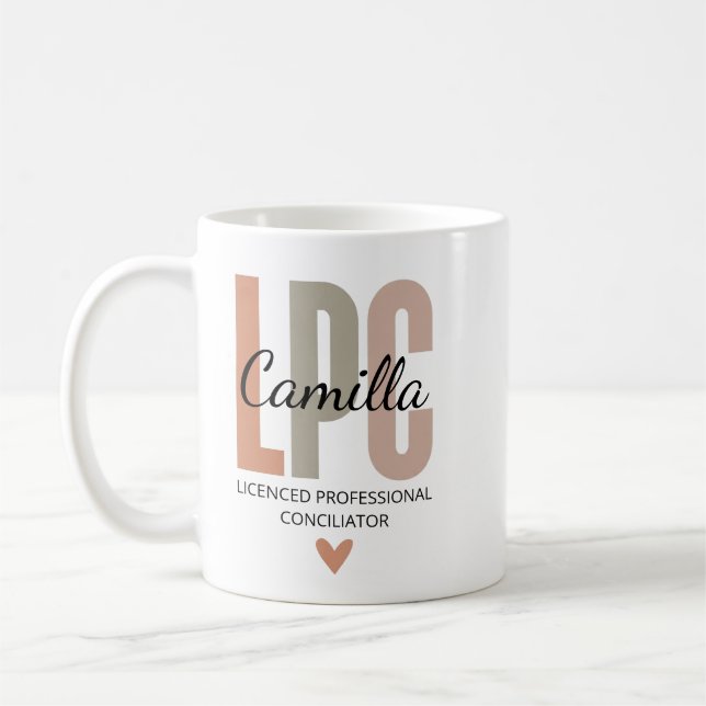 Geschenke für zugelassene Berufsberater, LPC-Thera Kaffeetasse (Links)