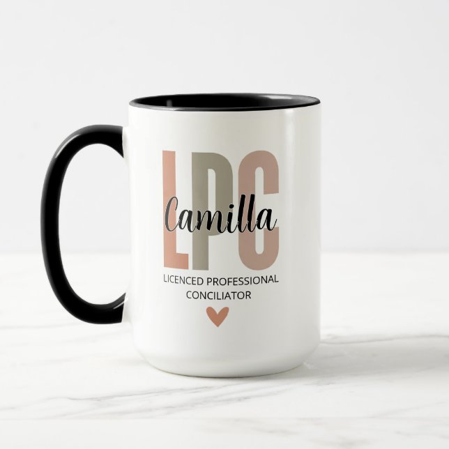 Geschenke für zugelassene Berufsberater, LPC-Thera Tasse (Links)