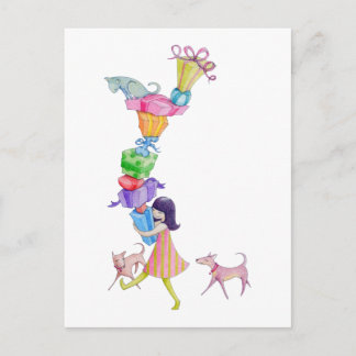 Geschenke Girl Postcard Postkarte