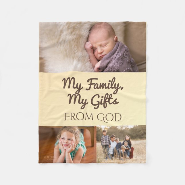 Geschenke Gottes Fleecedecke (Vorderseite)