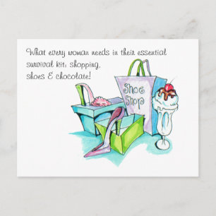 Geschenke im Showshop Postkarte