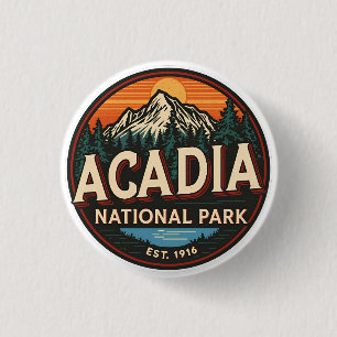 Geschenke im Vintage-Stil aus dem Acadia-Nationalp Button