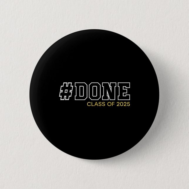 Geschenke Klasse 2025 Abschluss Gaben Graduat Button (Vorderseite)
