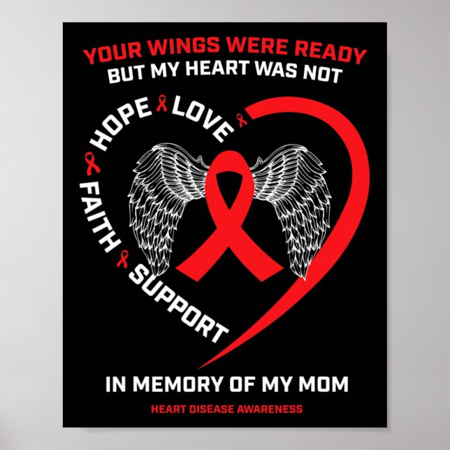 Geschenke Kleidung In Erinnerung an meine Mutter H Poster (Vorne)
