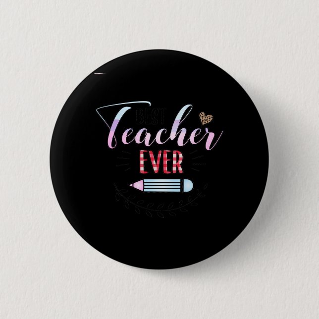 Geschenke Lehrer | Bester Lehrer je Button (Vorderseite)