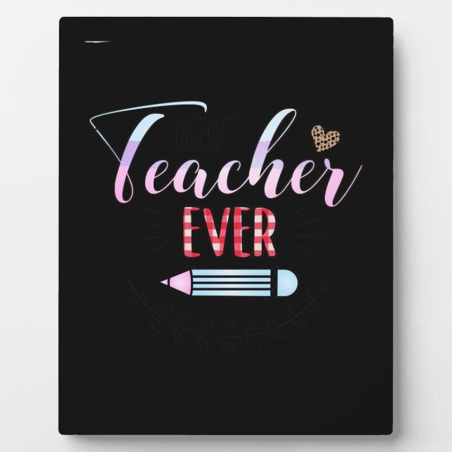 Geschenke Lehrer | Bester Lehrer je Fotoplatte (Vorderseite)