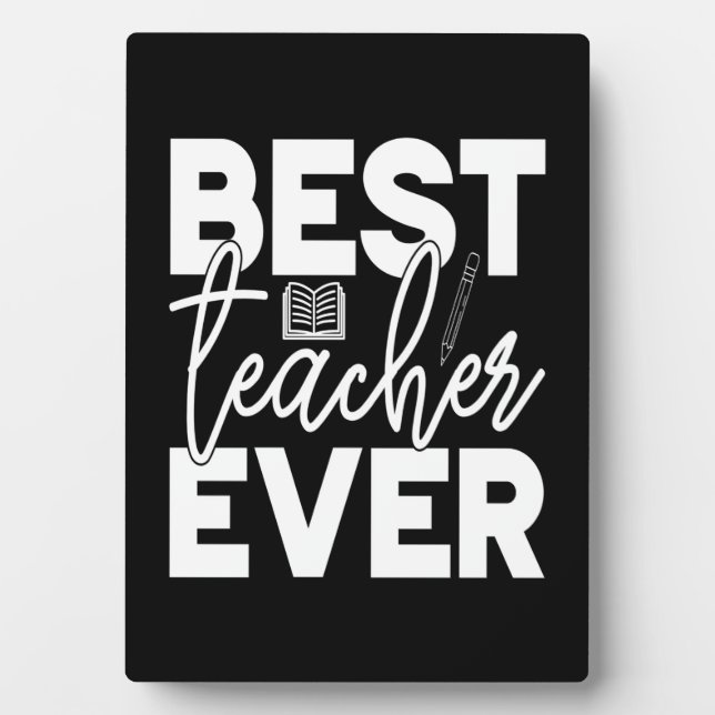 Geschenke Lehrer | Bester Lehrer je Fotoplatte (Vorderseite)