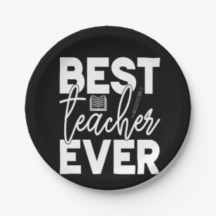 Geschenke Lehrer   Bester Lehrer je Pappteller