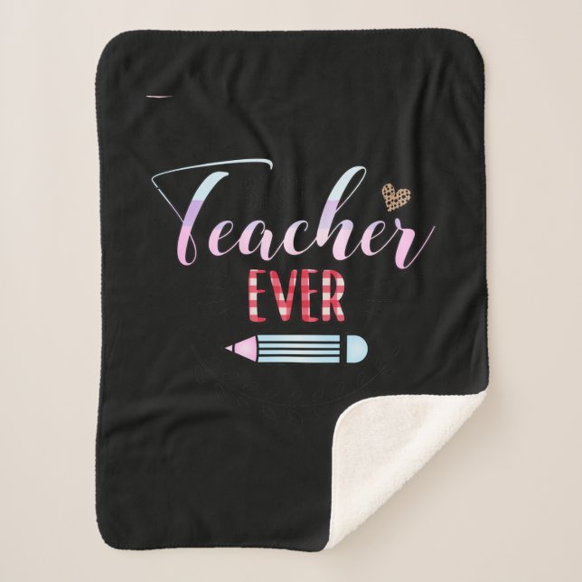 Geschenke Lehrer | Bester Lehrer je Sherpadecke (Vorderseite)