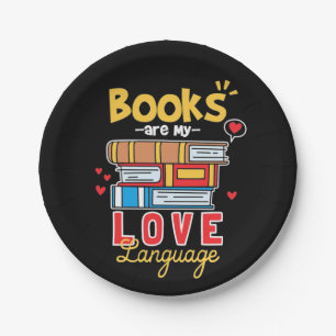 Geschenke Lehrer Bücher sind meine Liebe Pappteller