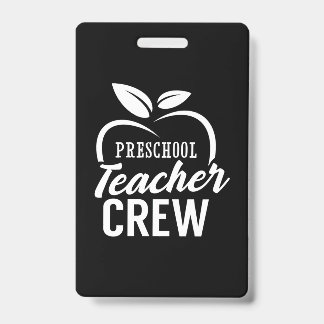 Geschenke Lehrer | Crew für Lehrkräfte im Vorschul Ausweis