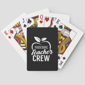 Geschenke Lehrer | Crew für Lehrkräfte im Vorschul Spielkarten